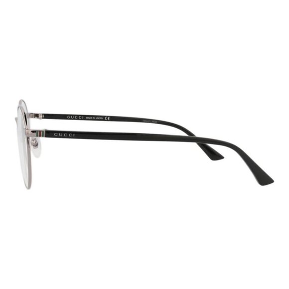 Gucci Unisex Round/Oval Ruthenium Black Transparent Fashion Designer Eyewear - Picture 3 of 4